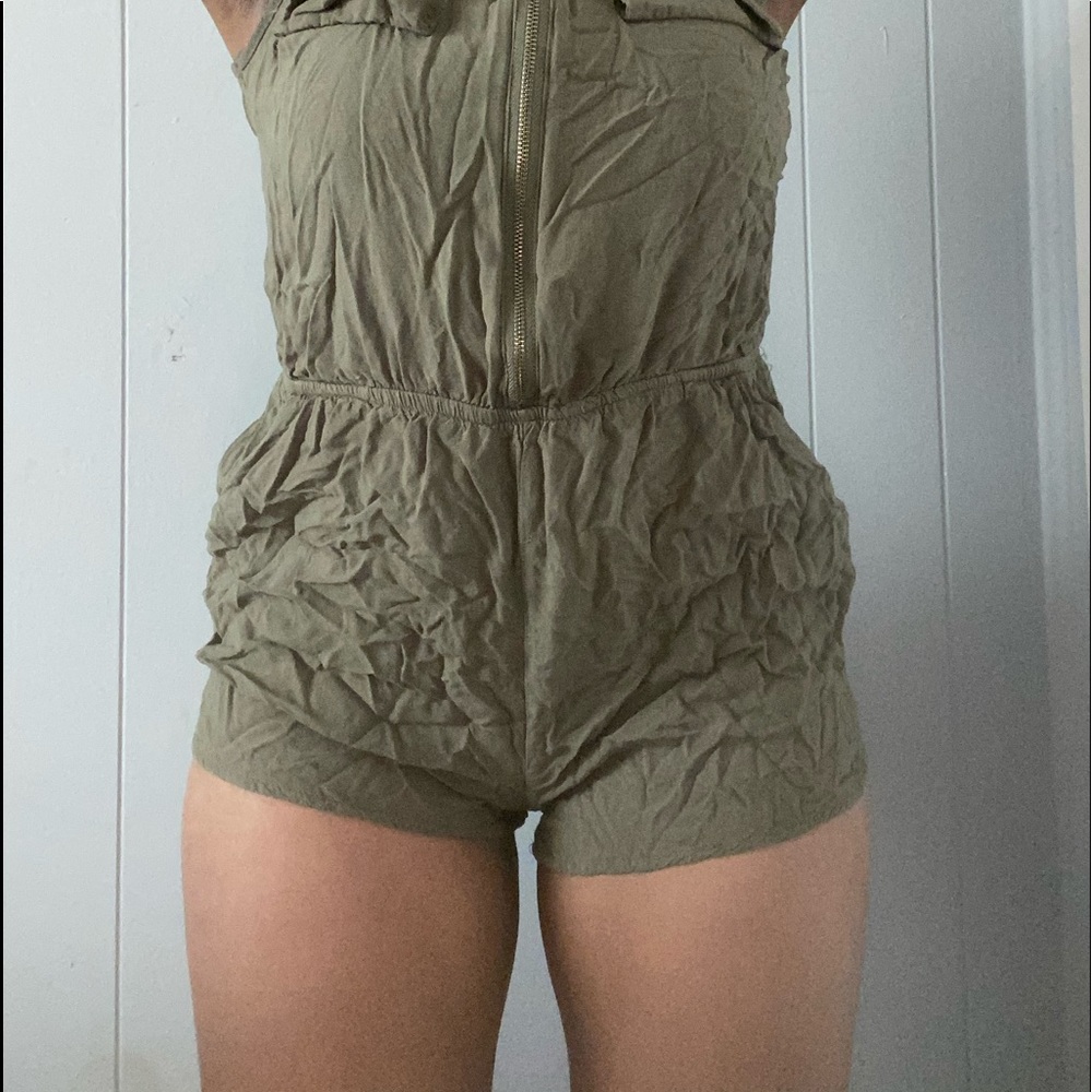 Army Green Romper